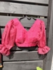 Picture of Never worn crush lehenga with organza croptop
