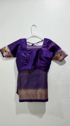Picture of Never worn banaras zari stripes paithani saree