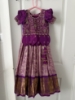 Picture of Pattu lehenga with rawsilk maggam blouse 4-5y 