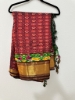 Picture of Pure Ikkat silk Saree with Maggam work blouse