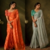 Picture of Gorgette banarasi Sarees-set of 2