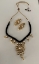 Picture of Black thread kundan set