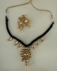 Picture of Black thread kundan set