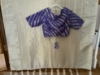 Picture of Elegant Ivory silver fancy saree with stylish blue Banaras  Blouse.