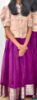Picture of Pure Silk Maggam work Crop top 8-10y