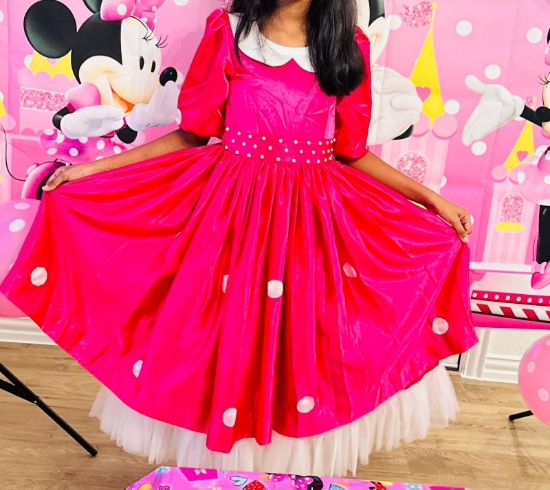 Picture of Designer Disney/Polka dots Frock 8-9Y