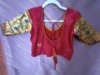 Picture of Elegant Lavender banarasi saree Pink Floral paithani Blouse