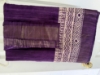 Picture of New Elegant Deep Purple Tussar Silk saree