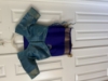Picture of Royal Blue Kuppadam Handloom Saree with  Tissue Pallu with matching tissue blouse