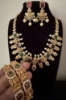 Picture of Carved stone nakshi necklace set