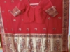 Picture of Crimson Red Banarasi Silk Saree with Rich Meenakari Zari Pallu and Stitched Blouse S