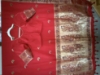 Picture of Crimson Red Banarasi Silk Saree with Rich Meenakari Zari Pallu and Stitched Blouse S