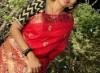Picture of Crimson Red Banarasi Silk Saree with Rich Meenakari Zari Pallu and Stitched Blouse S