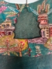 Picture of Peacock Blue Green Cocktail Saree