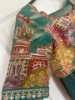 Picture of Peacock Blue Green Cocktail Saree