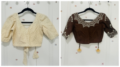 Picture of Multipurpose Blouses (Chikankari and Chamki work)