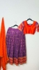 Picture of PL734 Orange and yellow crushed lehenga