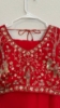 Picture of PL748 Red space silk saree with all over work blouse 