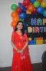Picture of PL749 Red Georgette Brush painted Peplum Top and Skirt with Swaroski work