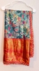 Picture of PL751 Blue and Pink Semi Pattu saree with animal theme allover and maggam blouse