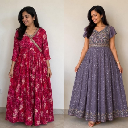 Picture of Floor Length Anarkali combo 