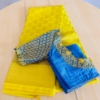 Picture of Pure Kanchi pattu saree with heavy maggam blouse