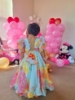 Picture of Little muffet Floral girl lehenga set and benaras pattu langa combo