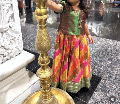Picture of Benaras Georgette Lehanga 2-4y