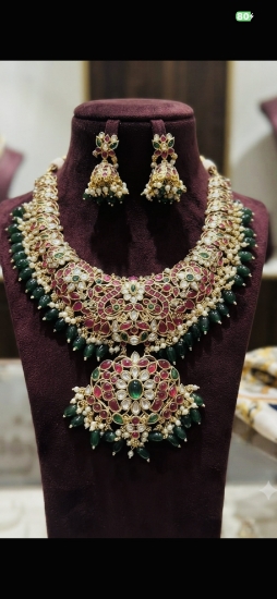 Picture of New Tussi polki necklace set 