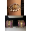 Picture of Combo  : Bajubandh & 2.4 size lotus bangles sets 