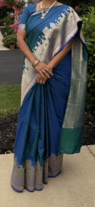 Picture of Unique Varanasi ghat saree 
