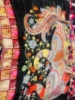 Picture of Pure Mangalagiri Kalamkari pichwai print pattu saree and blouse 