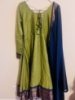 Picture of Pure handloom cotton anarkali with kanchi border
