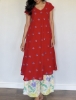Picture of Pure cotton high low customized suit set