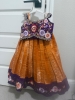 Picture of yellow brocade lehenga with embroidery blouse 2-3y