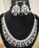 Picture of American Diamond Necklace With Matching Earrings 