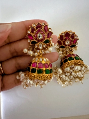 Picture of Jadau kundan jhumkas 