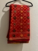 Picture of Fancy flowy georgette partywear patola saree with blouse 