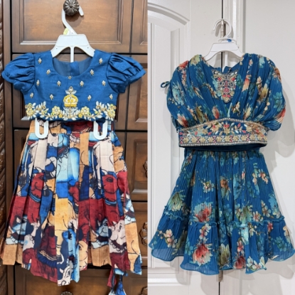 Picture of Pichwai lehenga and frock combo 1-2Y