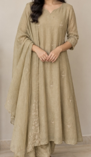 Picture of Mul chanderi dress 