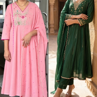 Picture of Party wear kurtha sets combo