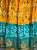 Picture of Pure Ikkat lehenga with maggam work blouse 
