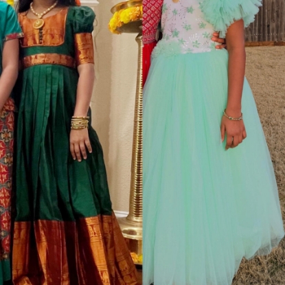 Picture of Narayanpet and party wear combo 8-11 years