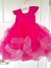 Picture of Kids ruffle party wear frock for 1-3 years