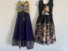 Picture of Pure Mangalagiri pattu frock & pure kalamkari chinon crop top 4-6Y