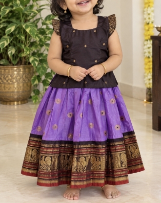 Picture of New semi gadwal lehenga for 3-4 yrs