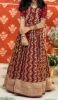 Picture of Brown bandini lehanga with overcoat 7-8Y