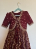Picture of Brown bandini lehanga with overcoat 7-8Y