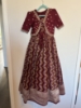 Picture of Brown bandini lehanga with overcoat 7-8Y