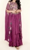 Picture of Stunning hand maggam work in wine color gives an indowestern outfit vibe